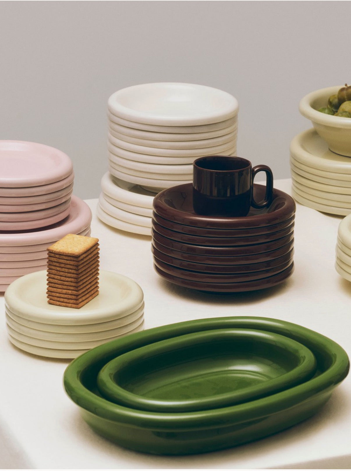 Hay Barro Plate - Off White Large
