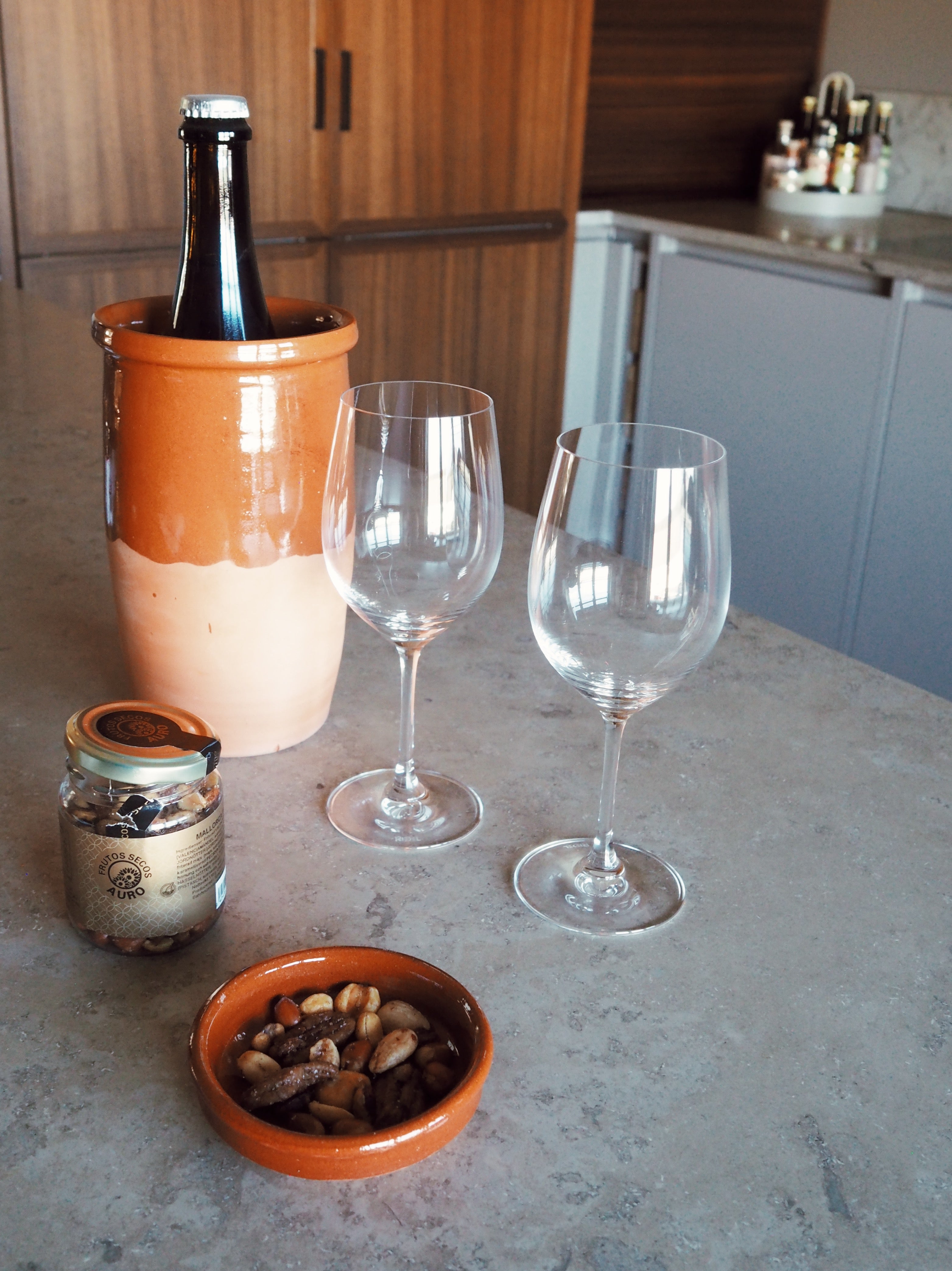 Vinkruka för vinkylning i Terrakotta från Andalusien