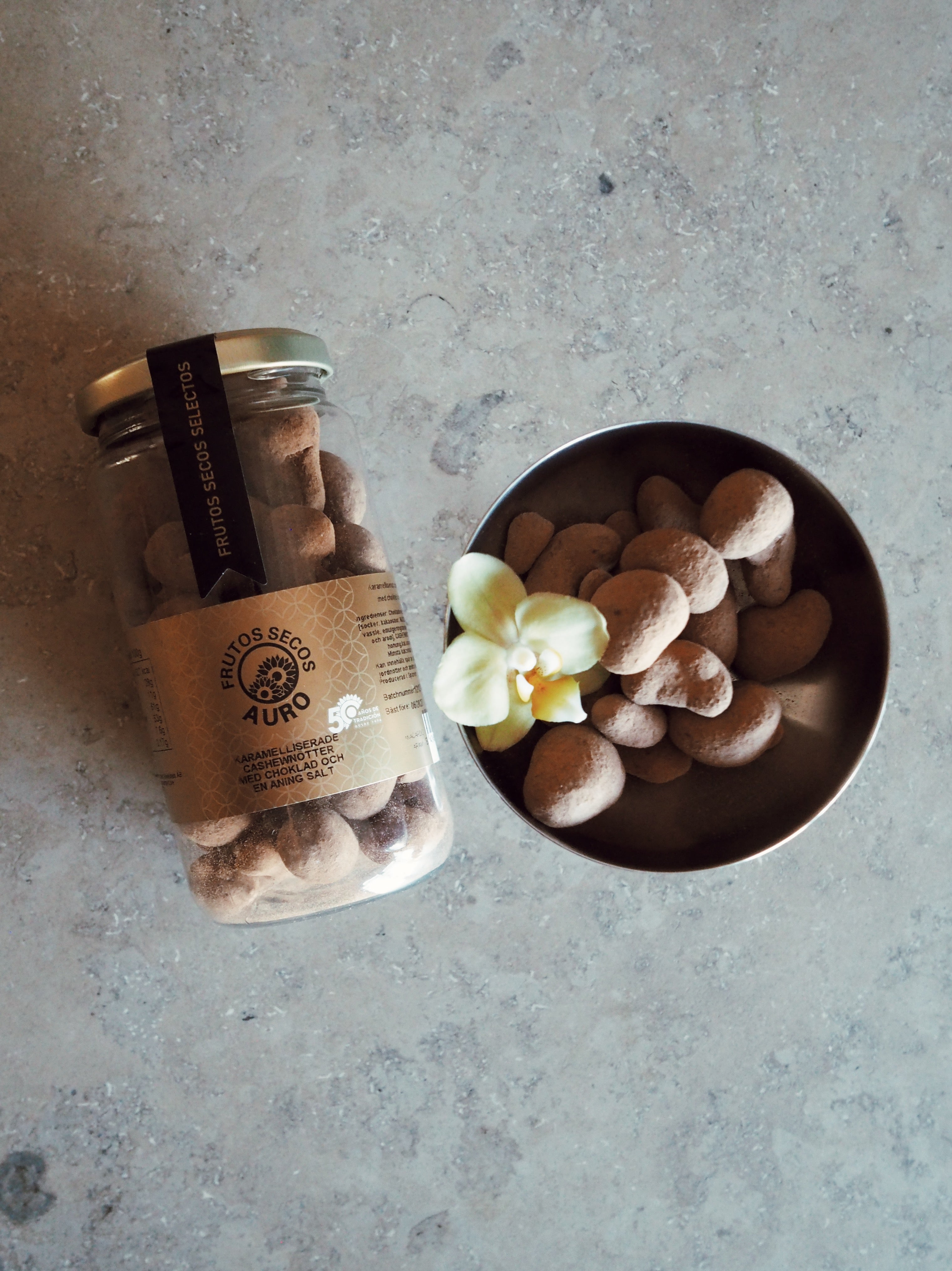 Fruto Secos Auro - Kanderade Cashewnötter med choklad och salt