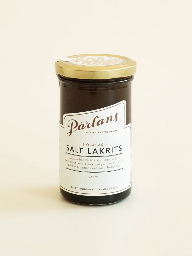 Pärlans Konfektyr Kolasås -Salt Lakrits