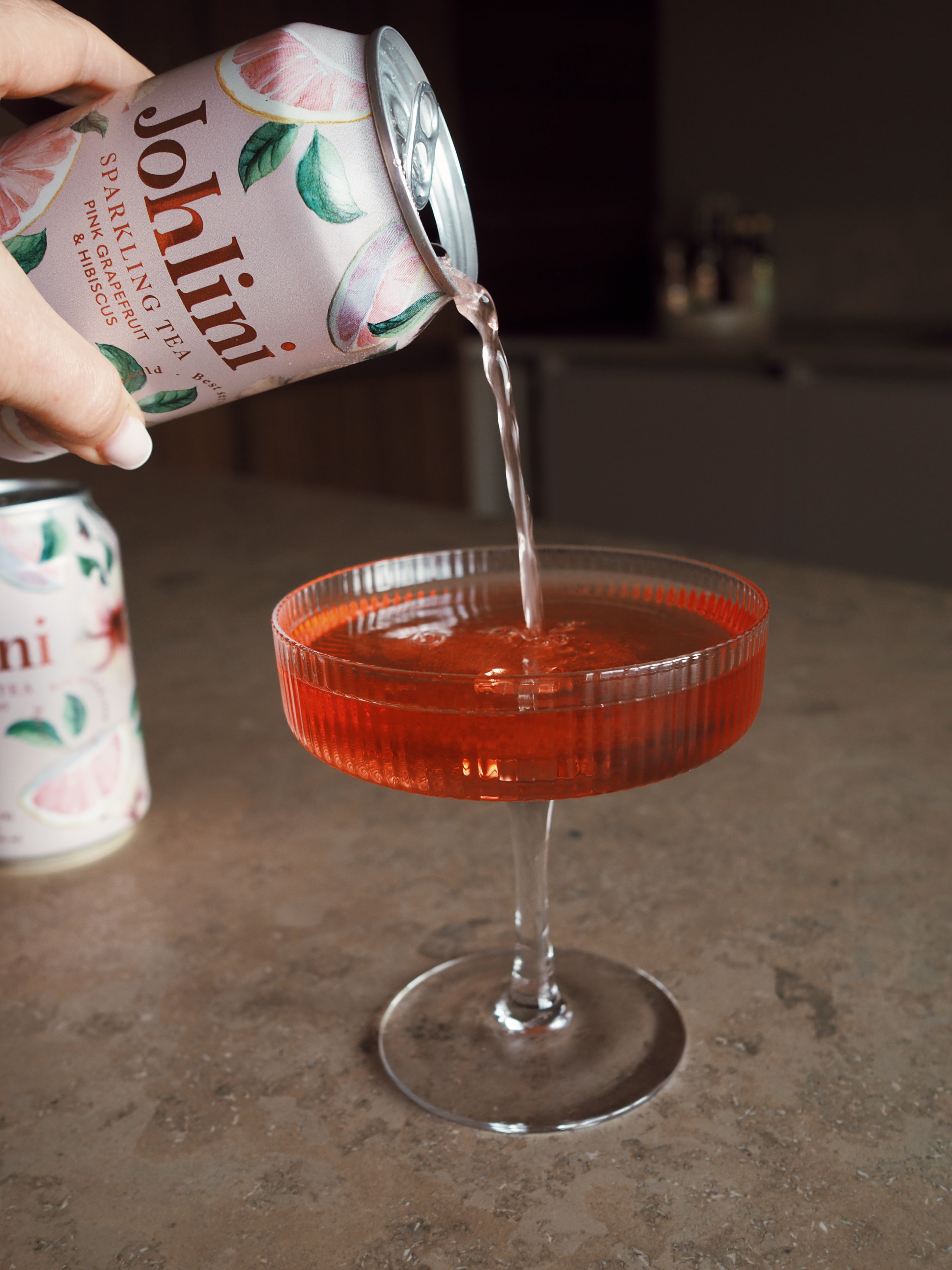 Johlini Sparkling Tea - Pink Grape & Hibiscus