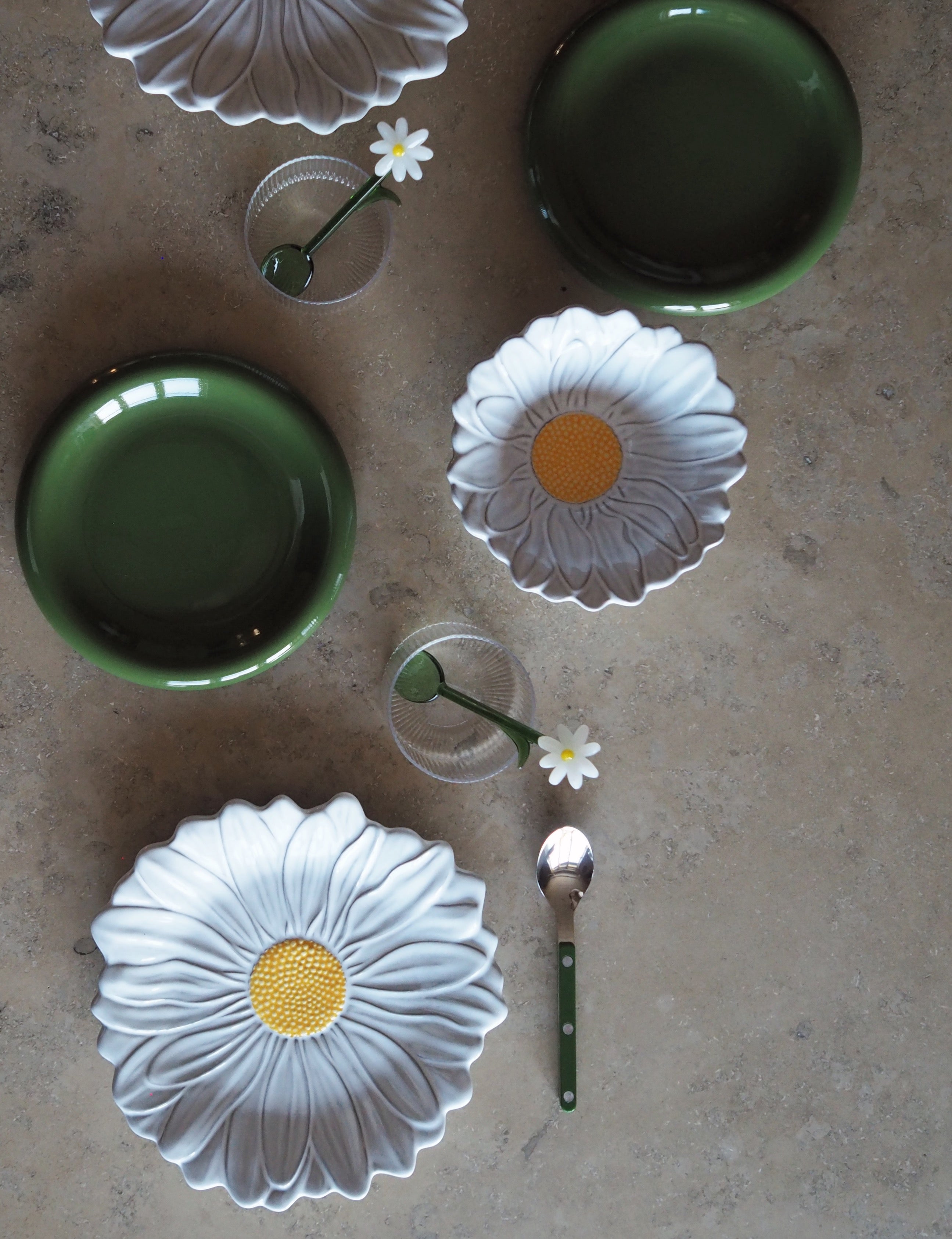 Hay Barro Plate - Green Small