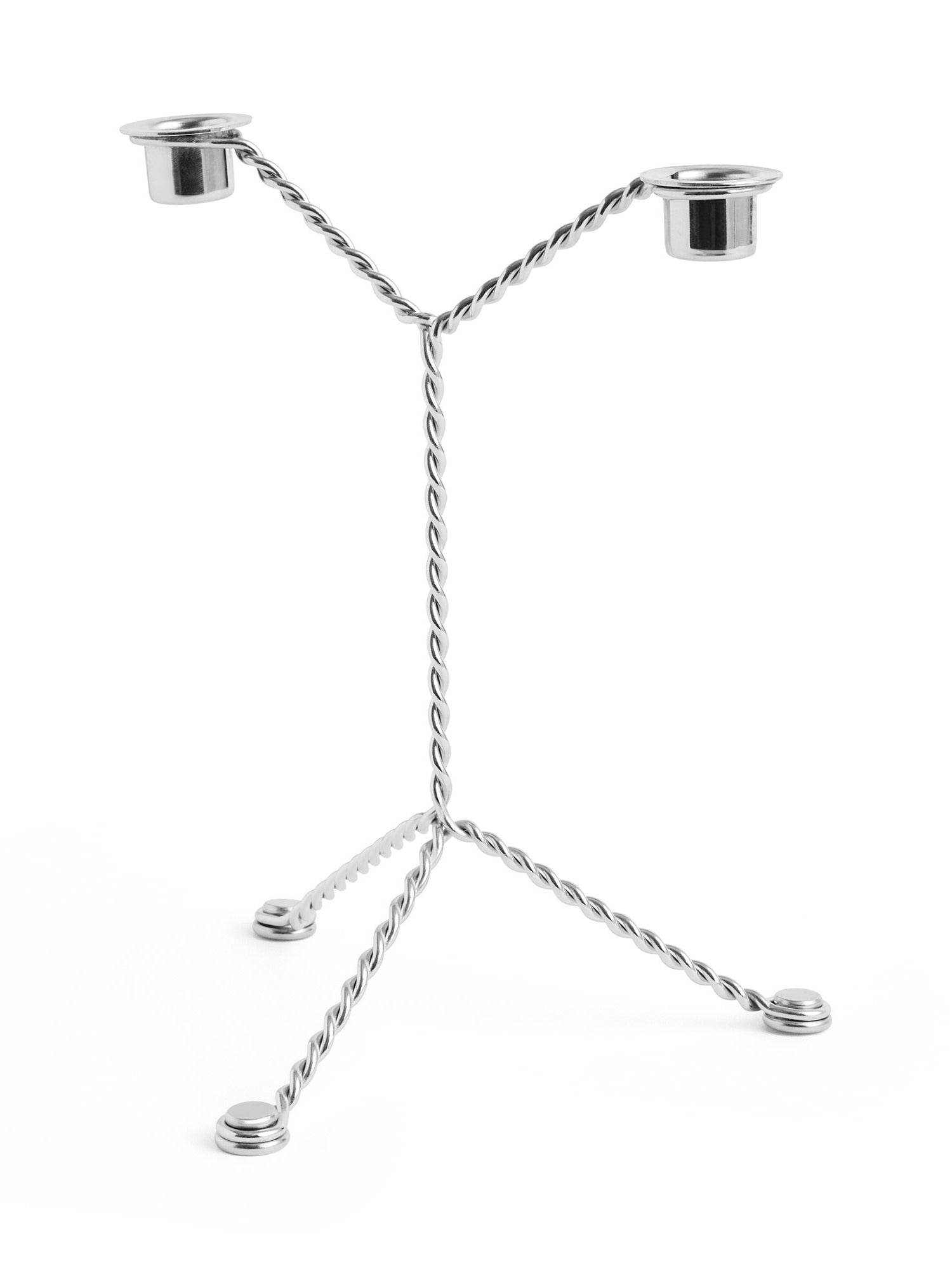 Hay Wire Candleholder - Silver