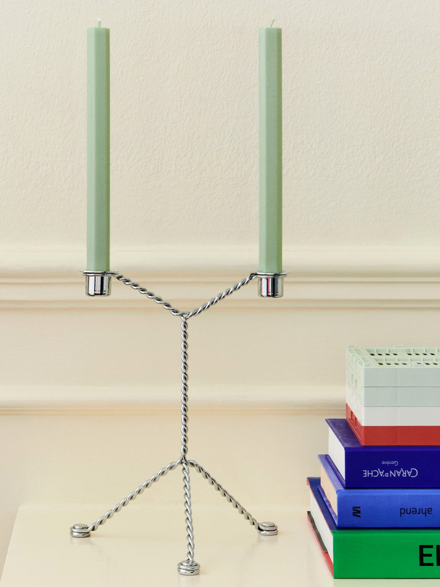 Hay Wire Candleholder - Silver