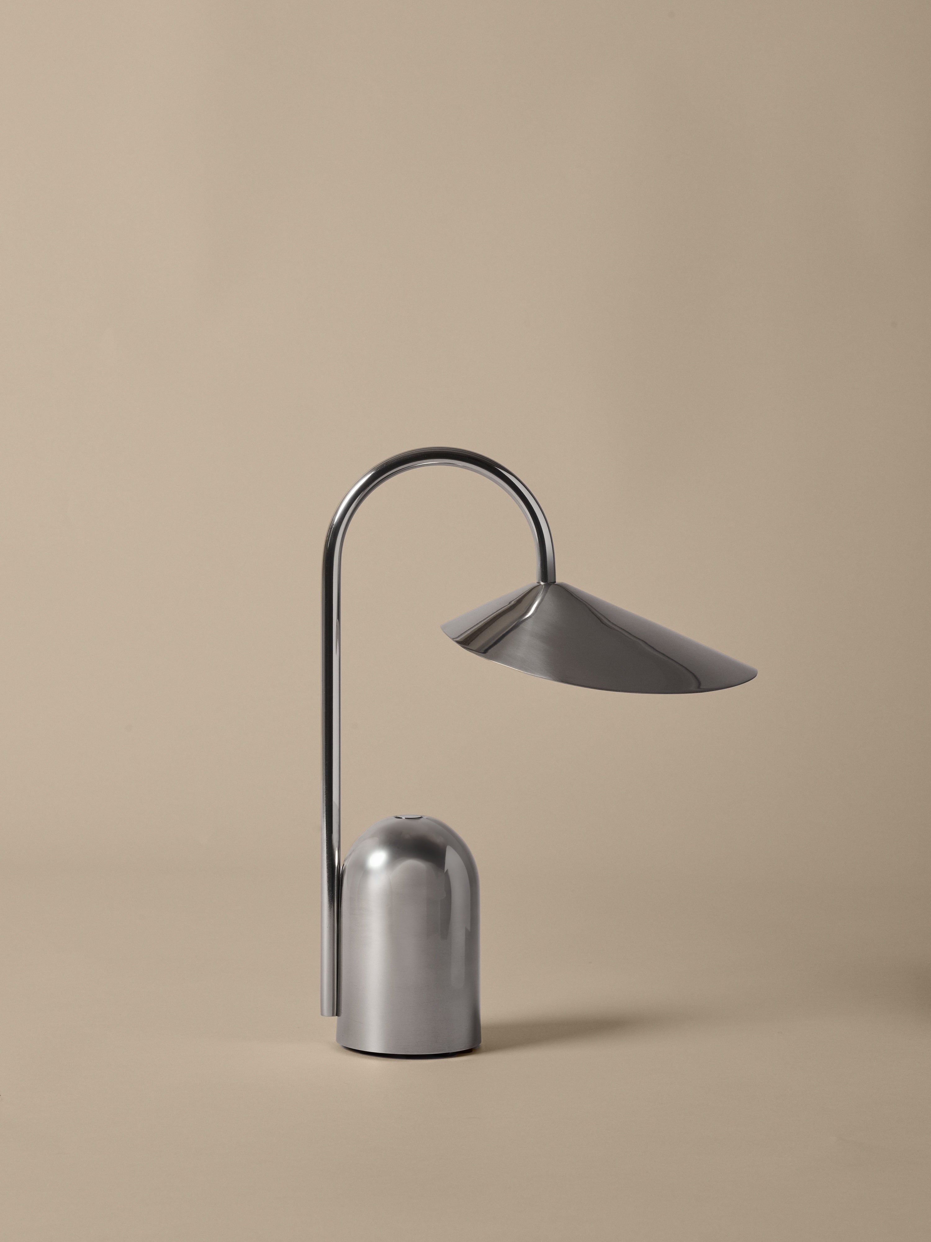 Ferm Living Arum Portable Lamp - Rostfritt stål