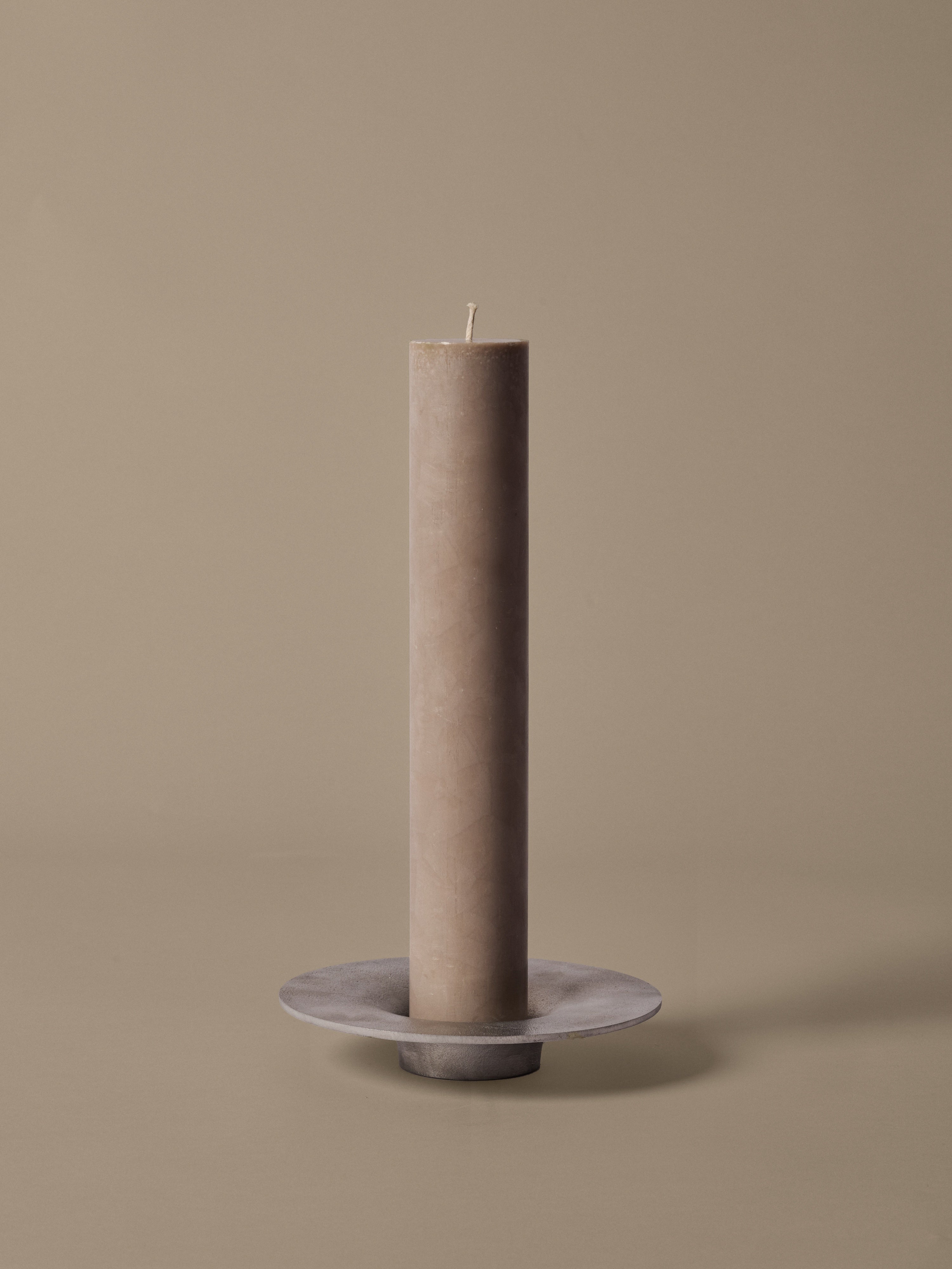 Ferm Living Soothe Block Candle Holder - Silver