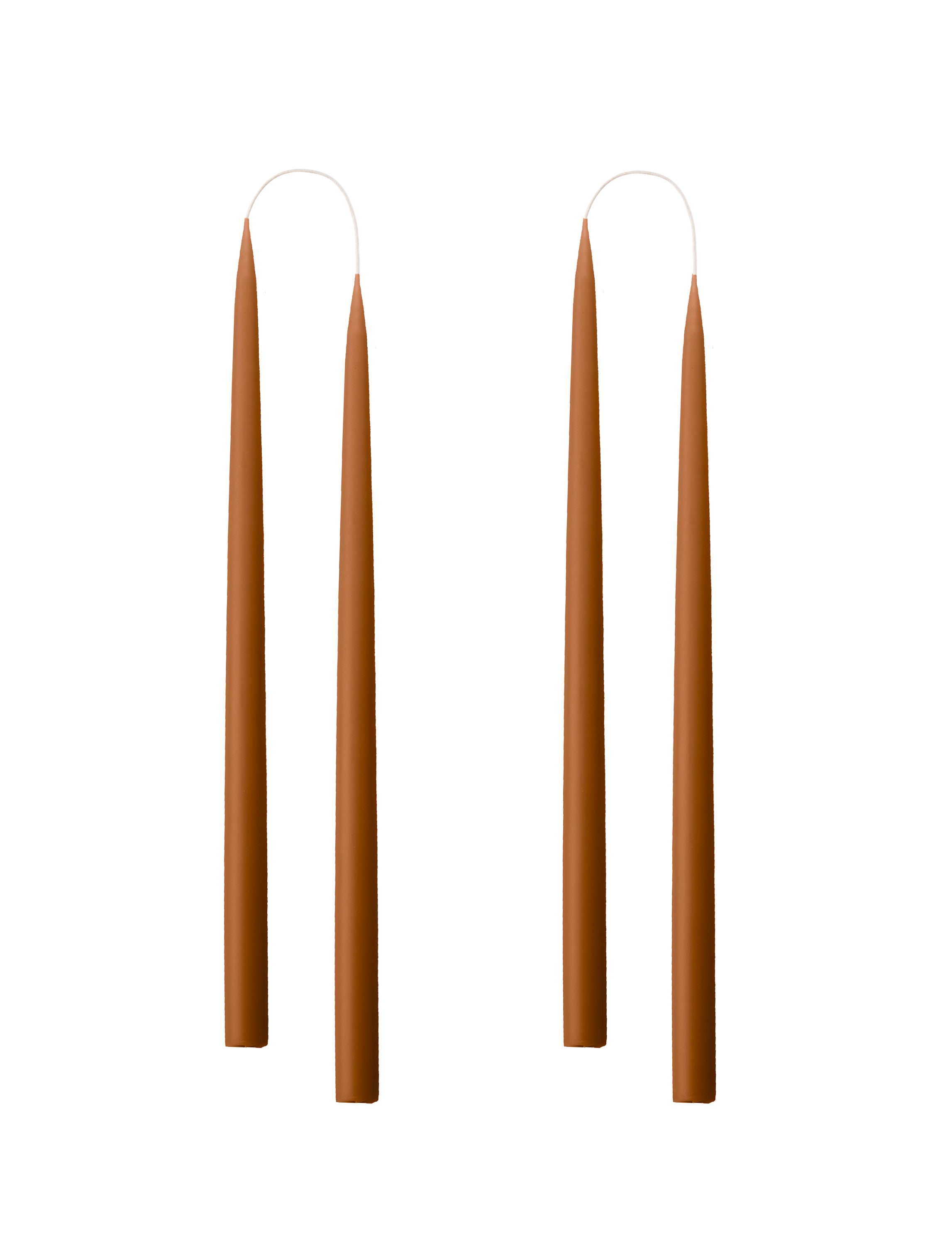 Kunstindustrien Avsmalnade Ljus - Terracotta Set om 2