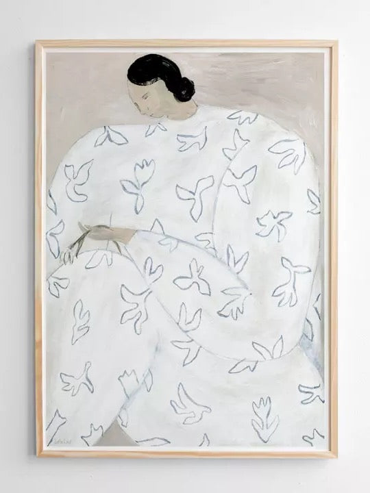 Fine Little Day White Flower Poster 70x50cm