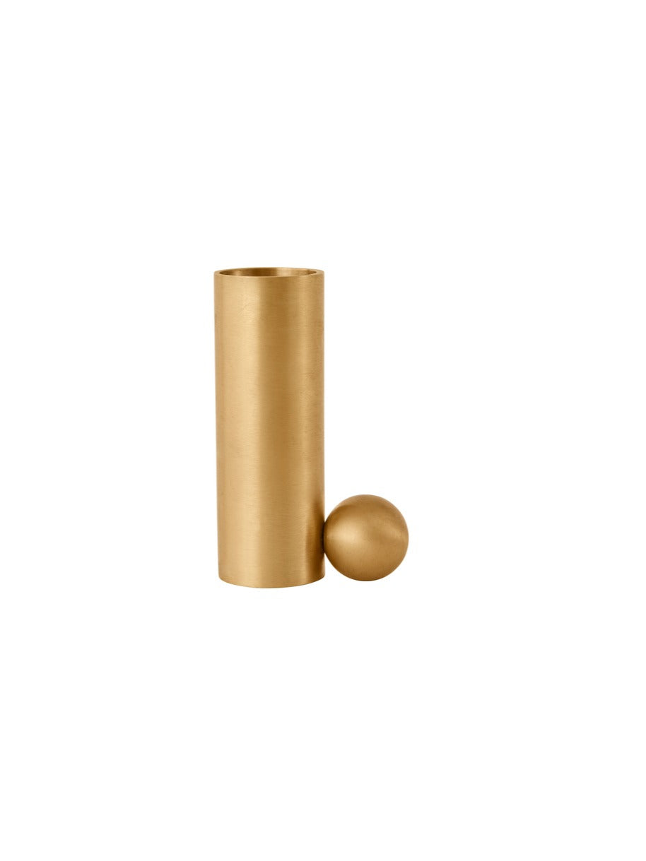 OYOY Palloa Ljusstake Solid Mässing Hög