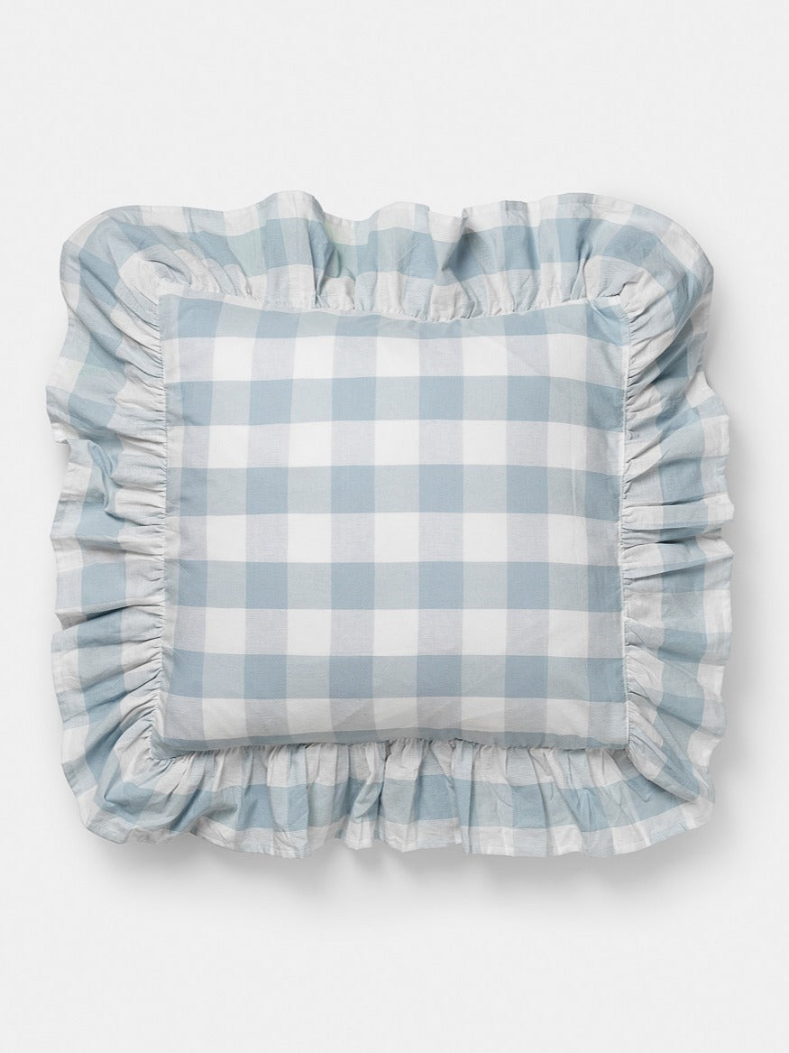 Midnatt Kuddfodral med volang - Bluey