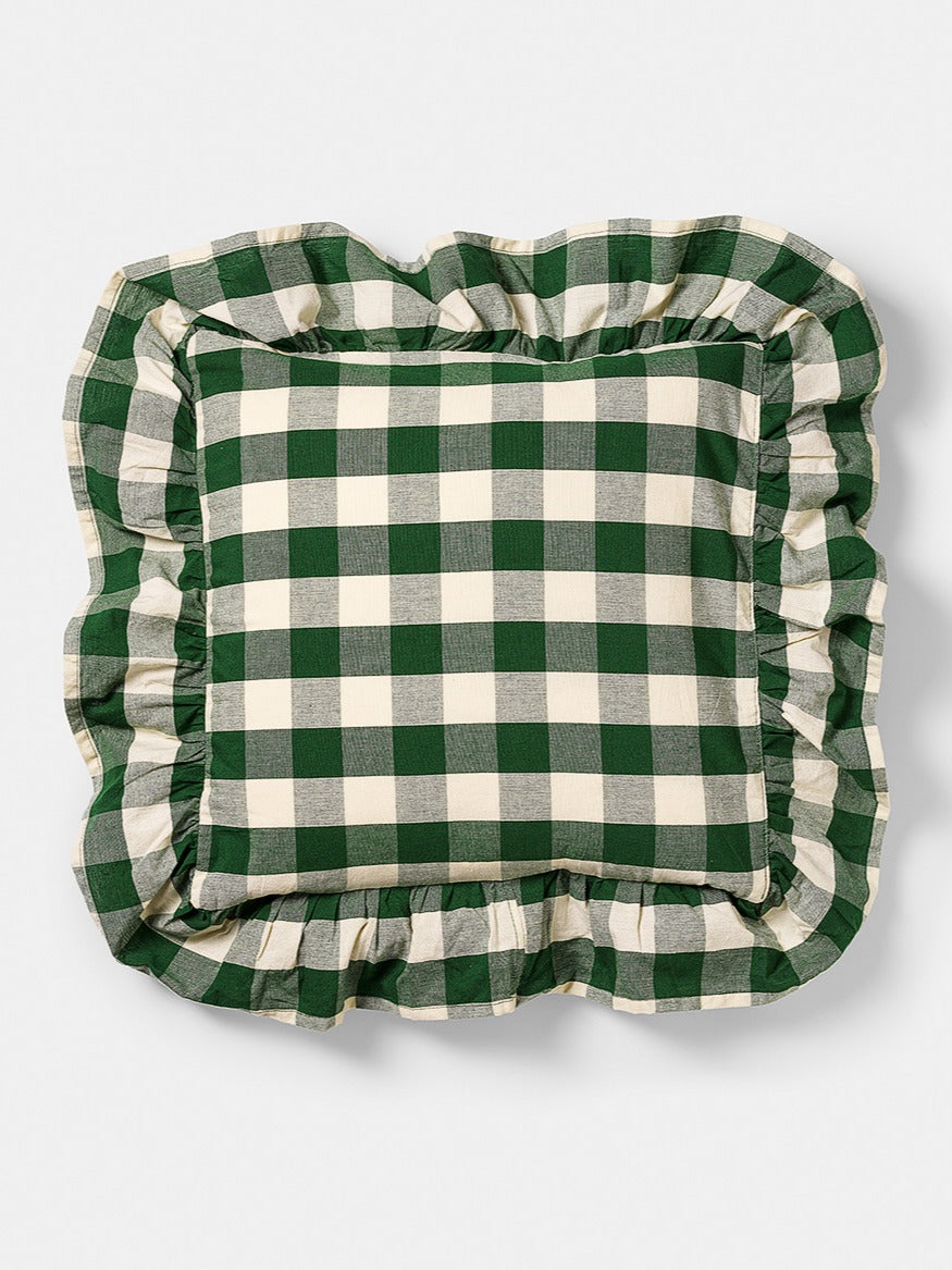 Midnatt Kuddfodral med volang - Elsa