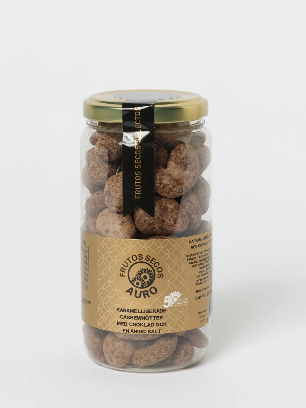 Fruto Secos Auro - Kanderade Cashewnötter med choklad och salt