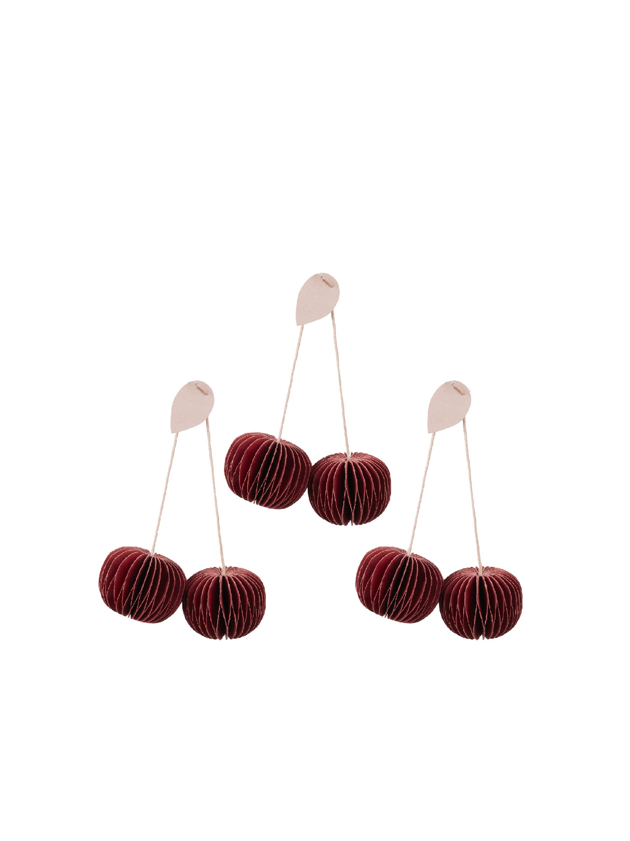Broste Copenhagen Cherry Ornament - Julgranshänge Set om 3
