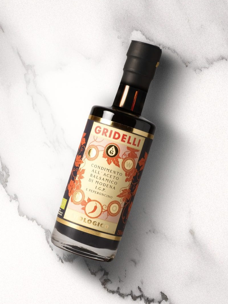 Gridelli - Aceto balsamico I.G.P., Peperoncino, 250 ml, EKO