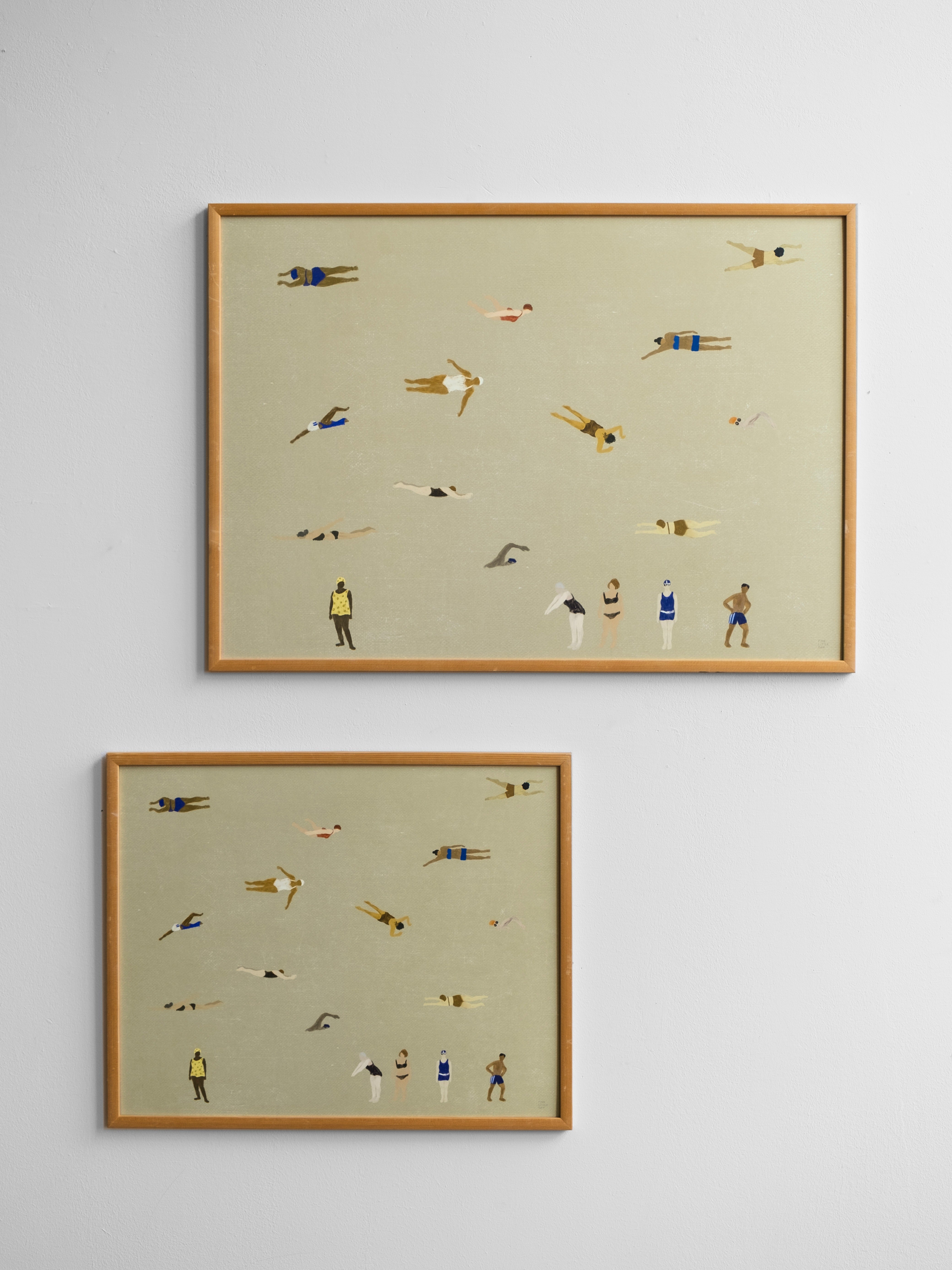 Fine Little Day Swimmers Poster Sand 50x40cm