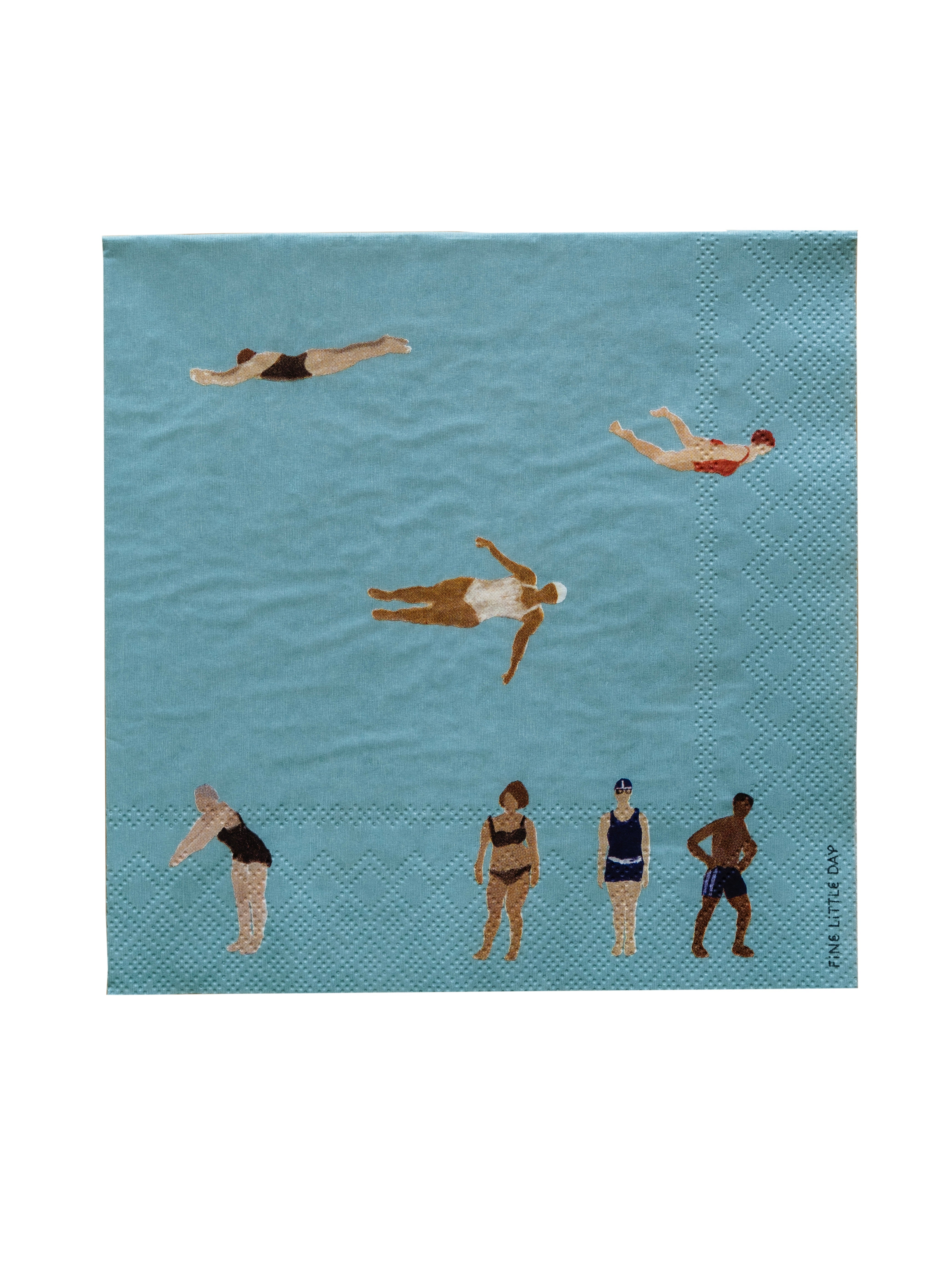 Fine Little Day Pappersservetter Swimmers