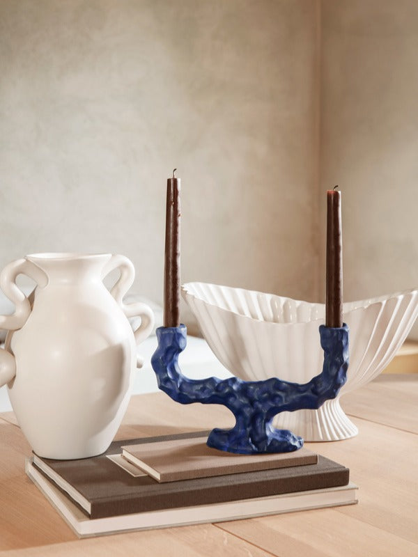 Ferm Living Dito Candle Holder Double - Blue