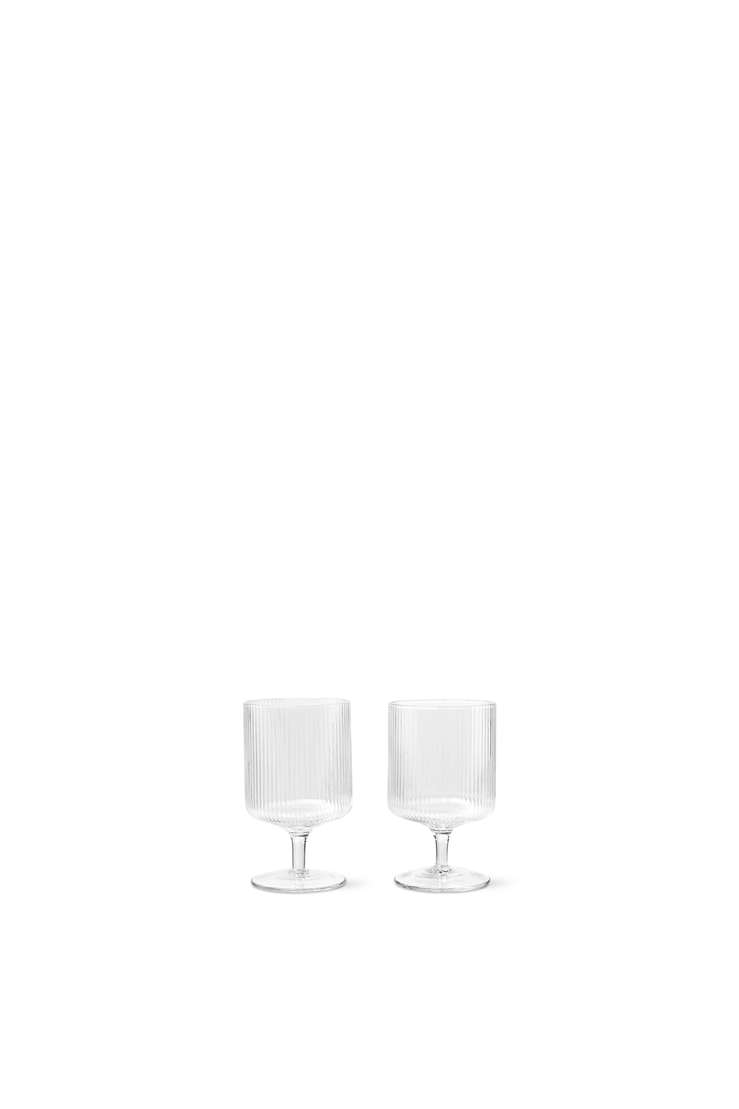Ferm Living Ripple Wine Glasses - Set of 2