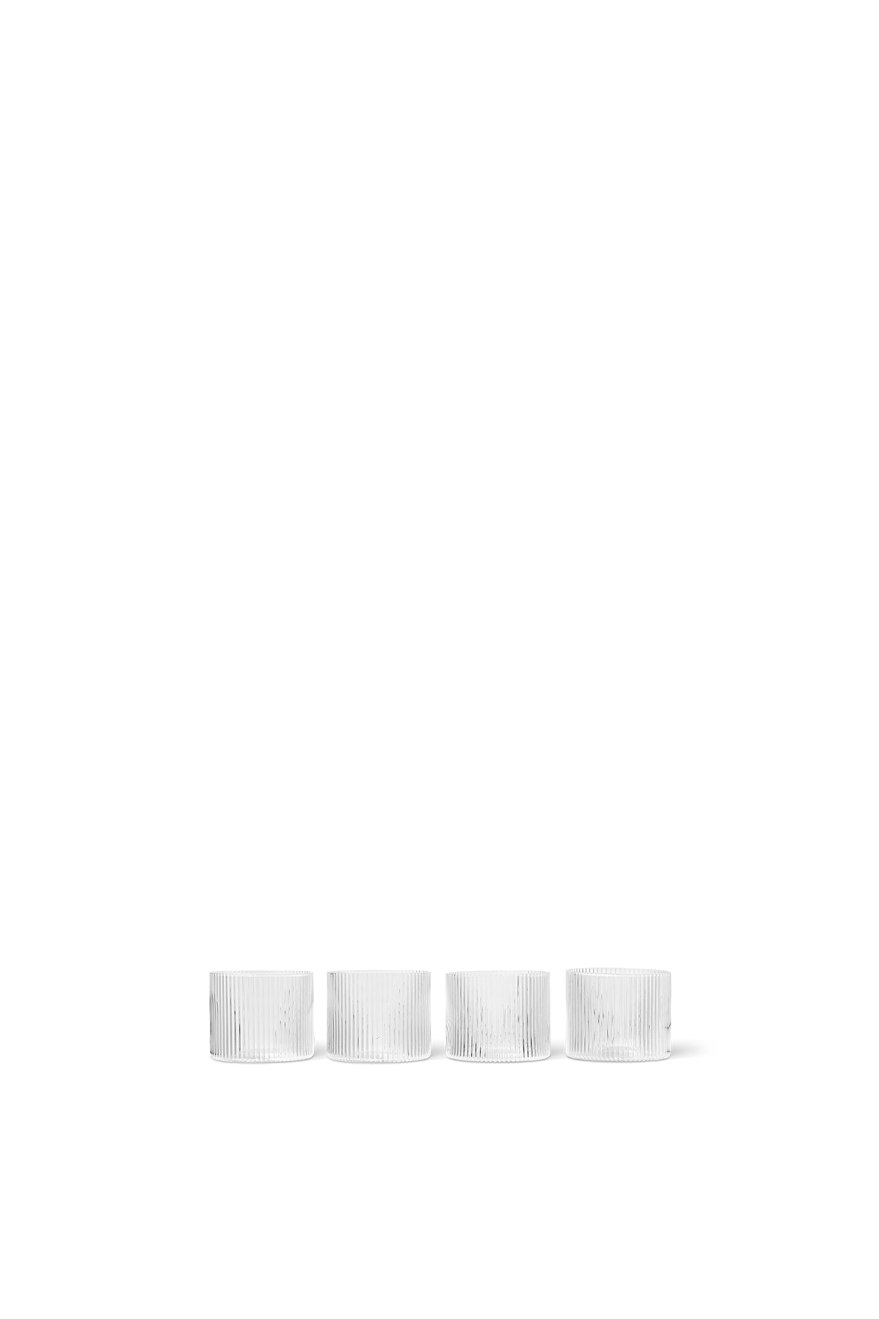Ferm Living Ripple Low Glasses - Set of 4