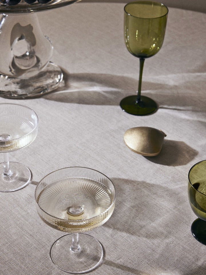 Ferm Living Ripple Champagne Saucers - Set of 2