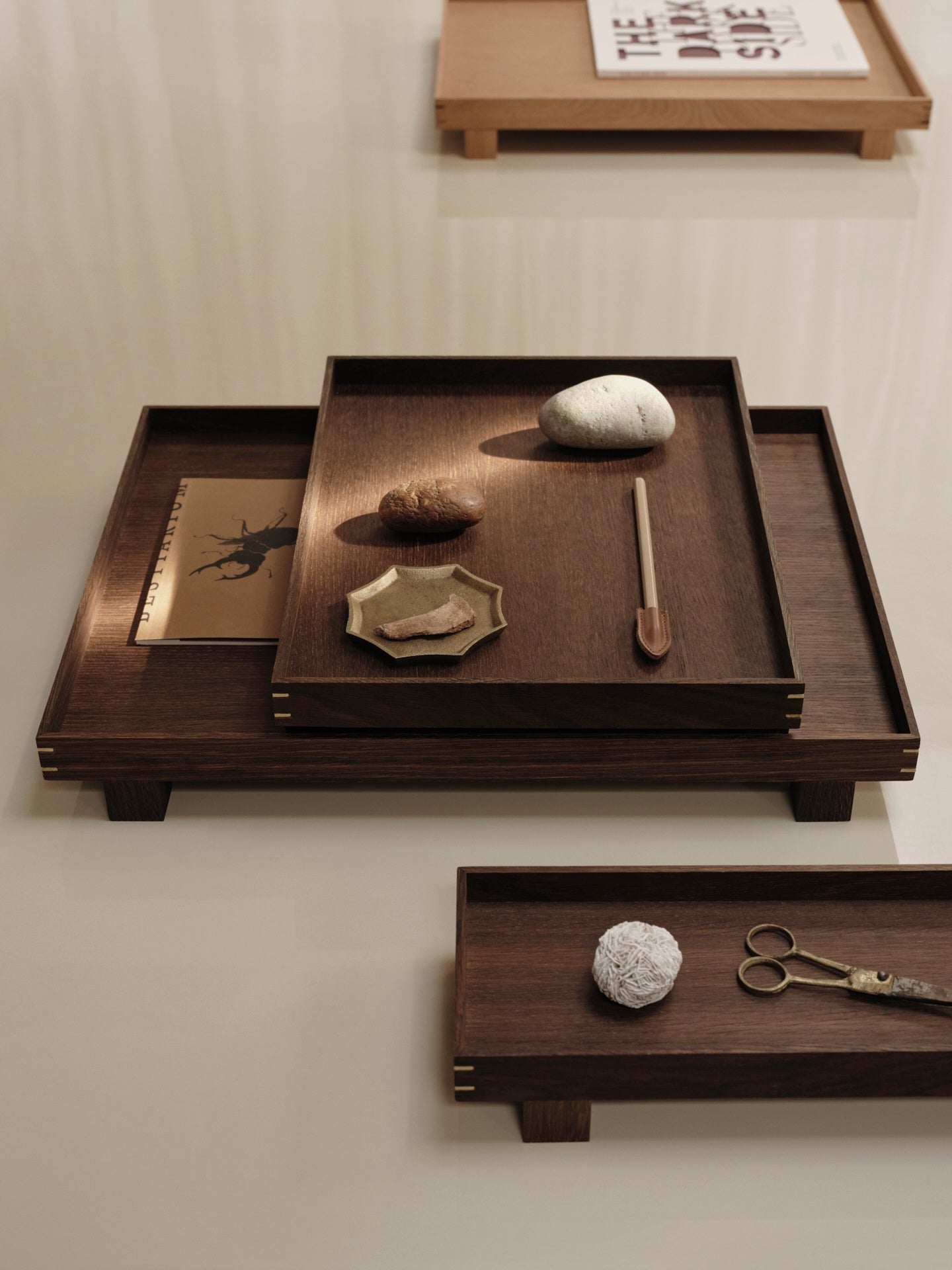 Bricka ferm living brun japandi skandinavisk design