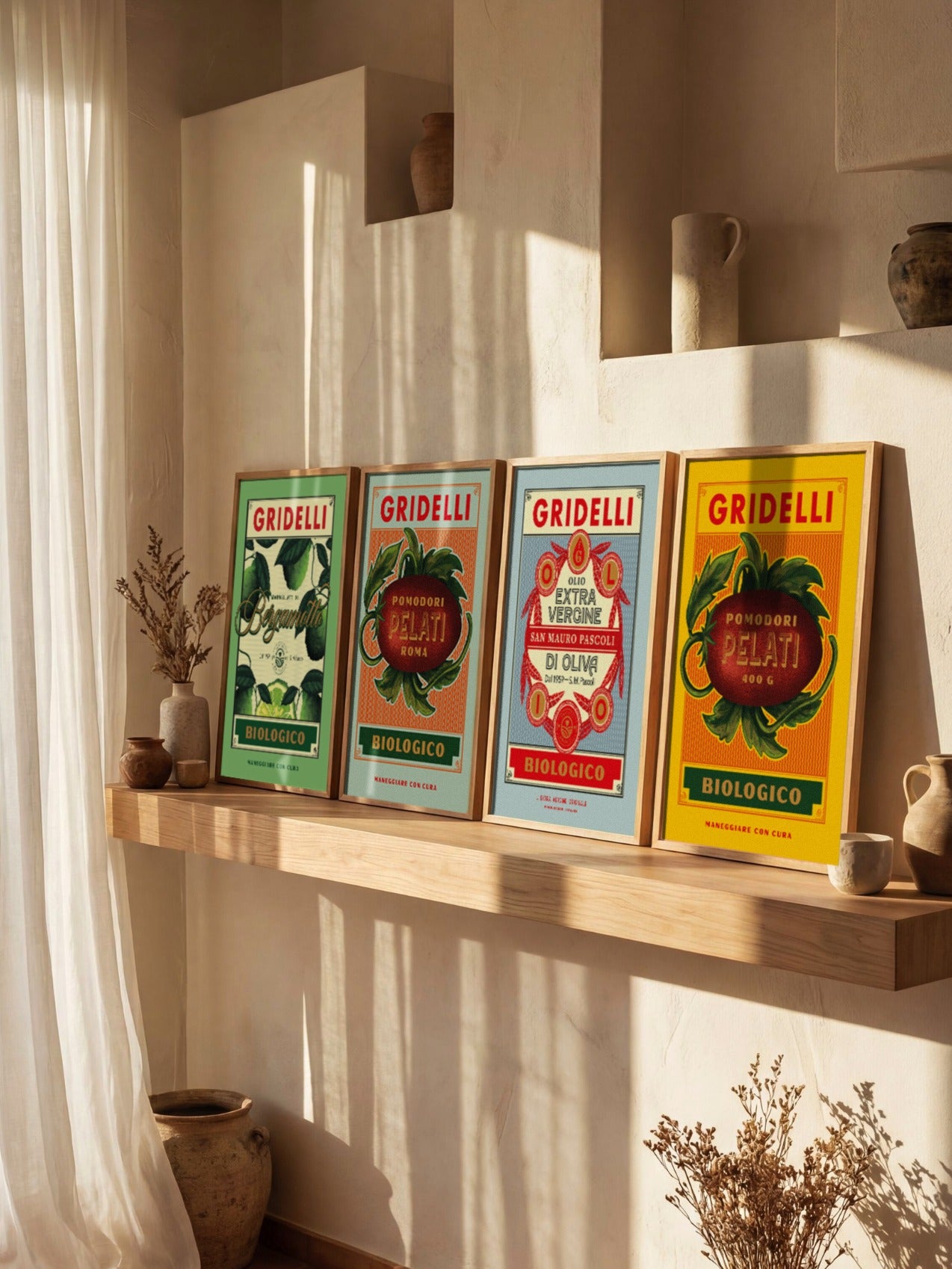 Gridelli - Affisch Pomodoro blå 30 x 40 cm