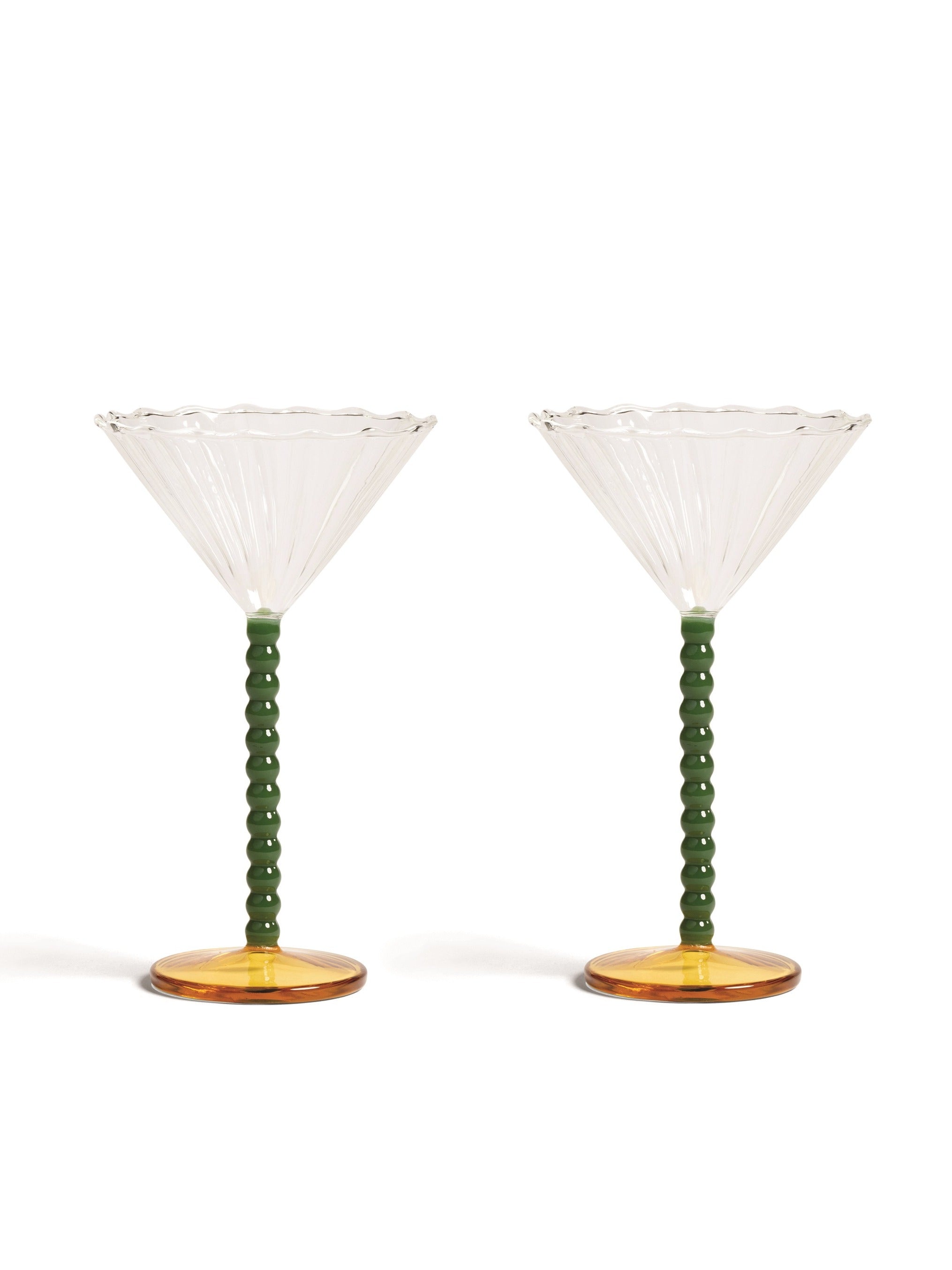 &Klevering Coupe Perle Green - Set of 2