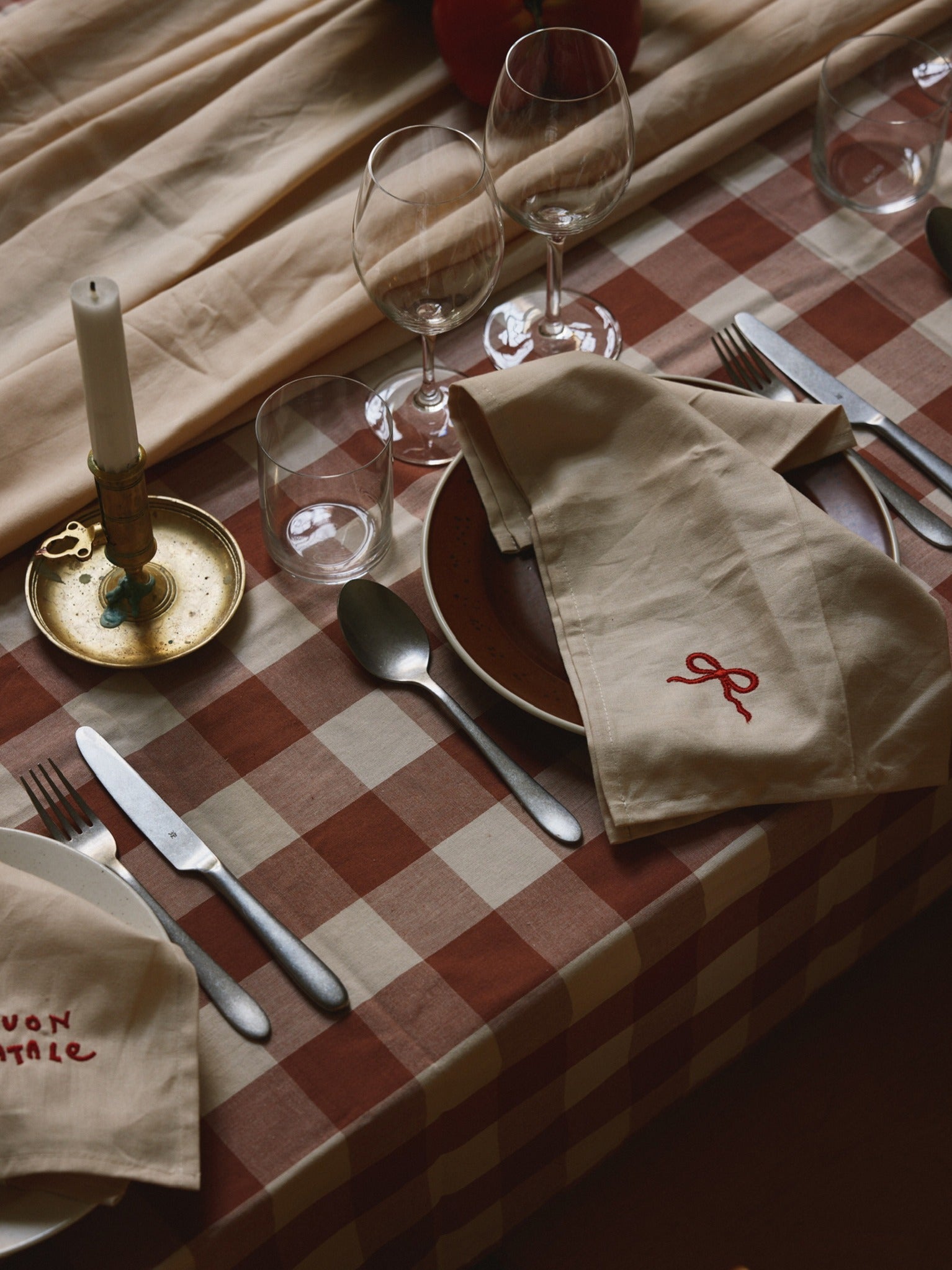 Midnatt Servetter 4-pack Rosett